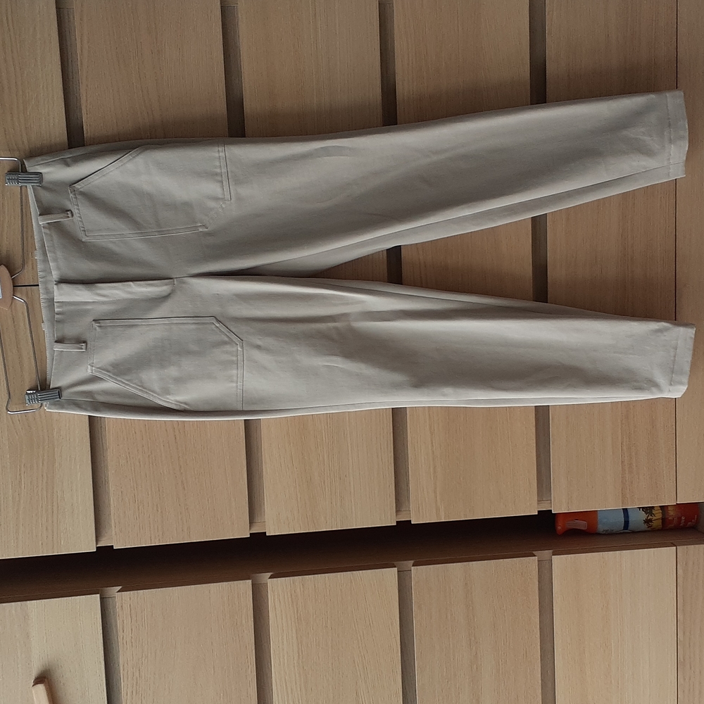 Massimo Dutti Beige Tailored Skinny Trousers / Pants Size 4